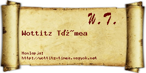 Wottitz Tímea névjegykártya